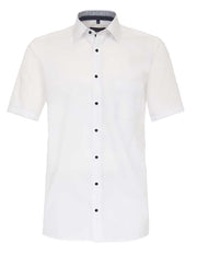 Casa Moda - Kent Comfort Fit Glat m. Korte Ærmer - Hvid