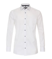 Casa Moda - Ensfarvet Glat Hvid skjorte L/S