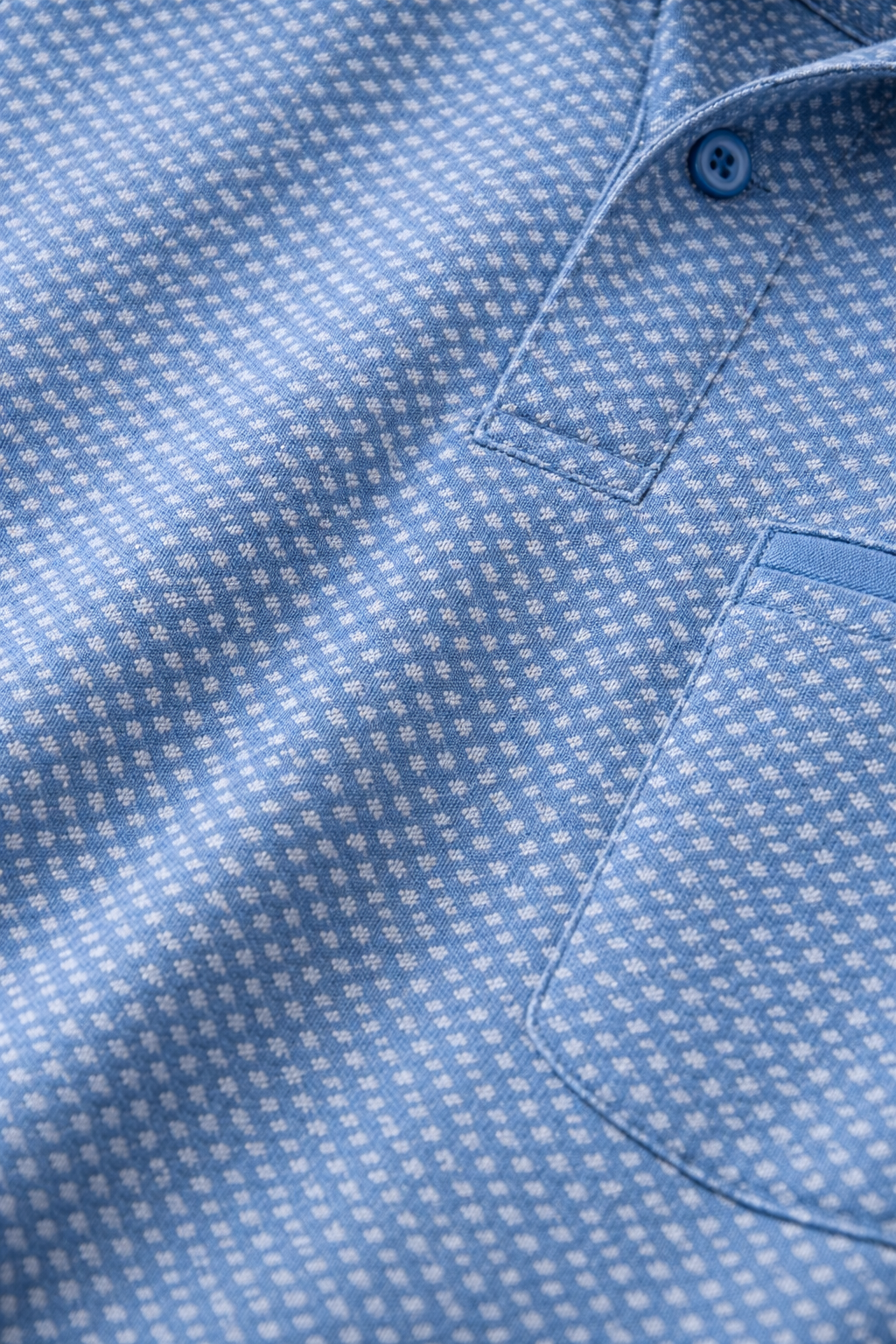 Espionage Polo – Blå Mønstret (2XL–8XL)