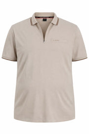 Jack & Jones - Fusion Branding polo Zip - Pure Cashmere