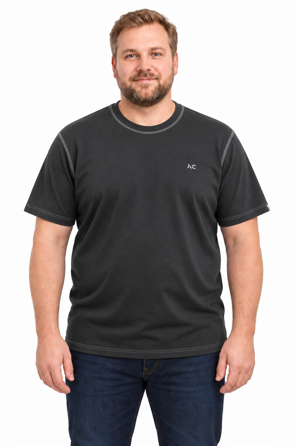 Athletes Collective Raglan Tee – Sort – 2XL– 8XL