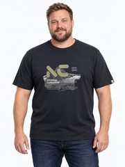 Athletes Collective - Bolzano Print T-Shirt – Sort – 2XL– 8XL