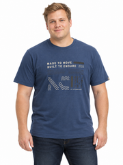 Athletes Collective - Camitello Print T-Shirt – Blå – 2XL– 8XL