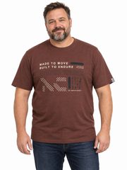 Athletes Collective - Camitello Print T-Shirt – Bordeaux – 2XL– 8XL