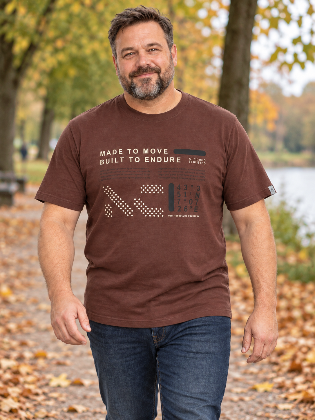 Athletes Collective - Camitello Print T-Shirt – Bordeaux – 2XL– 8XL