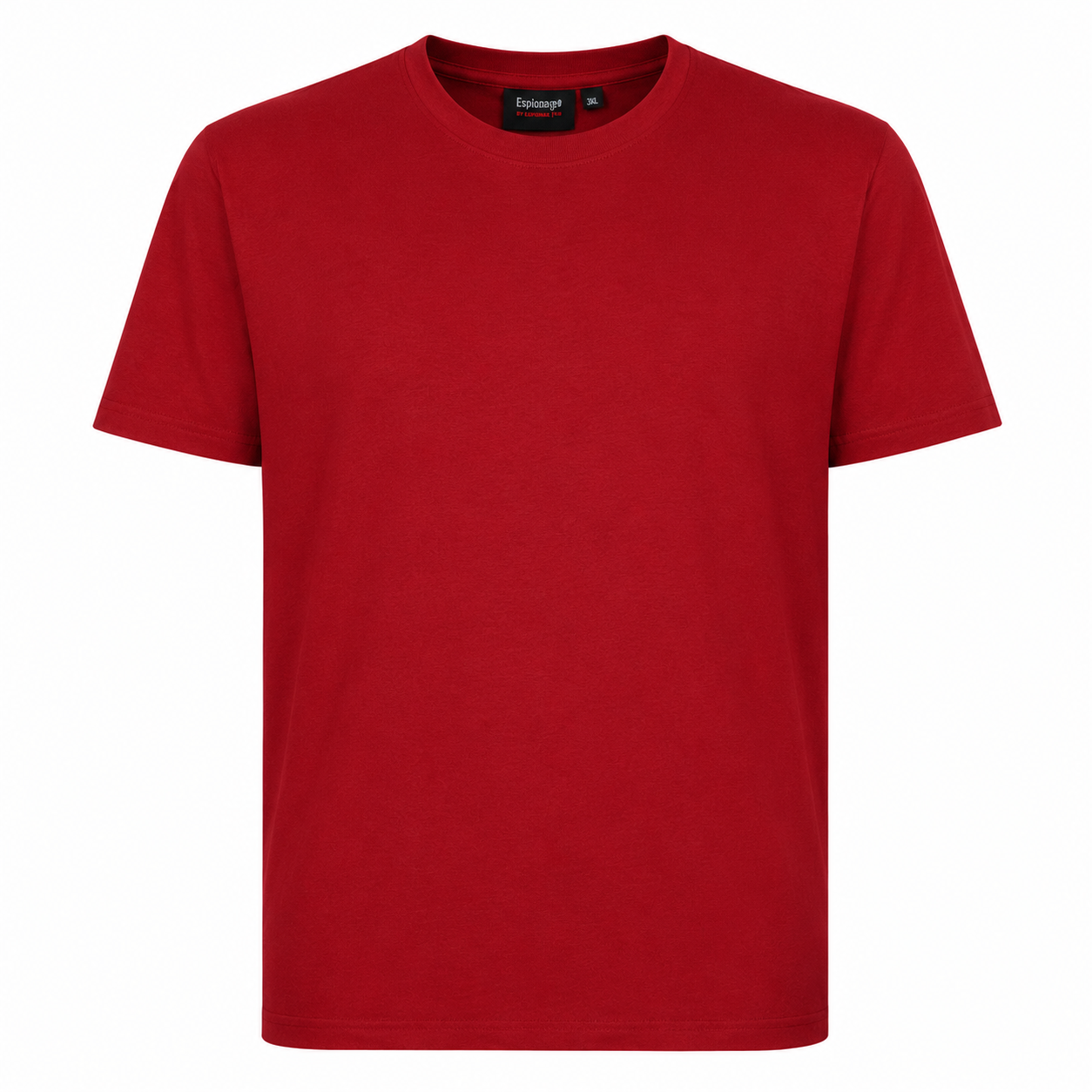Espionage - Ensfarvet T-Shirt - Mørk Rød