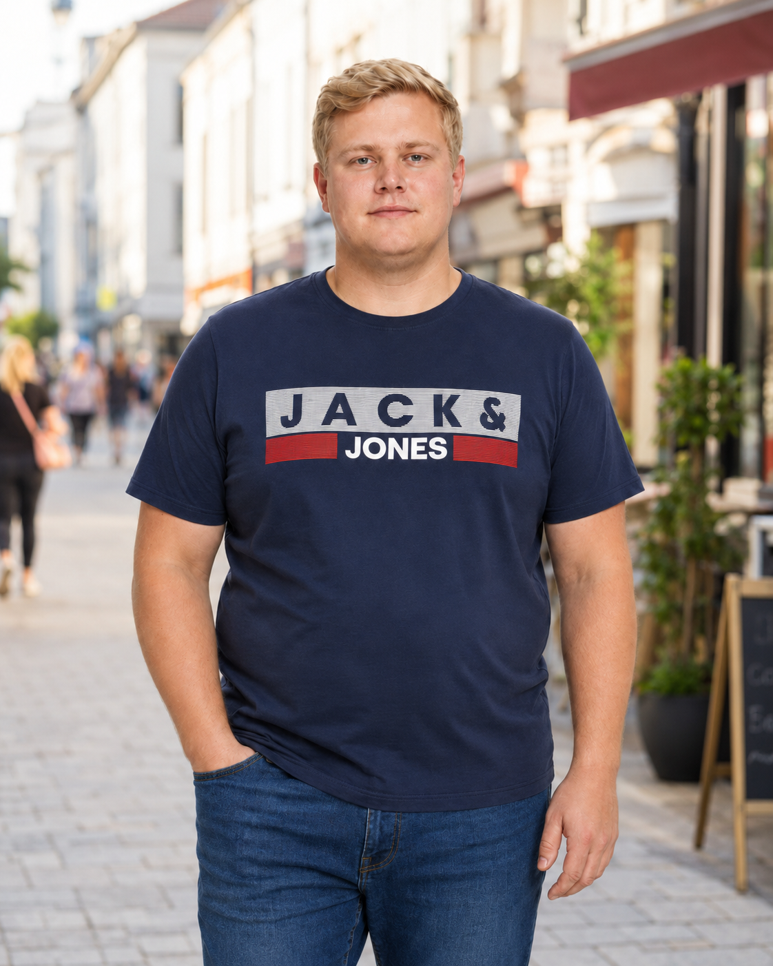 Jack & Jones - Corp Logo T-Shirt - Navy