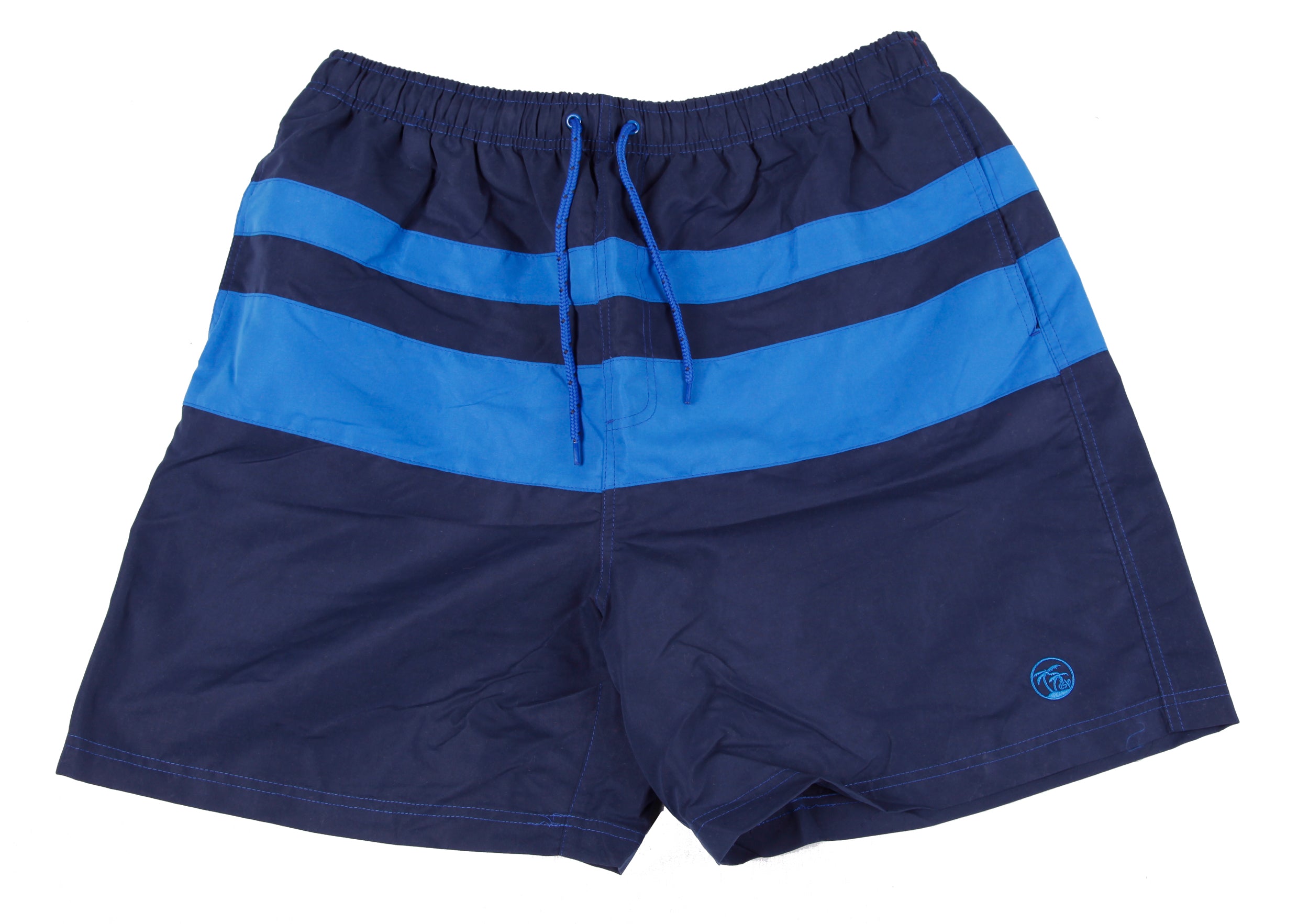 Espionage - Moderne Cut/Sew Badeshorts  - Navy/Royal