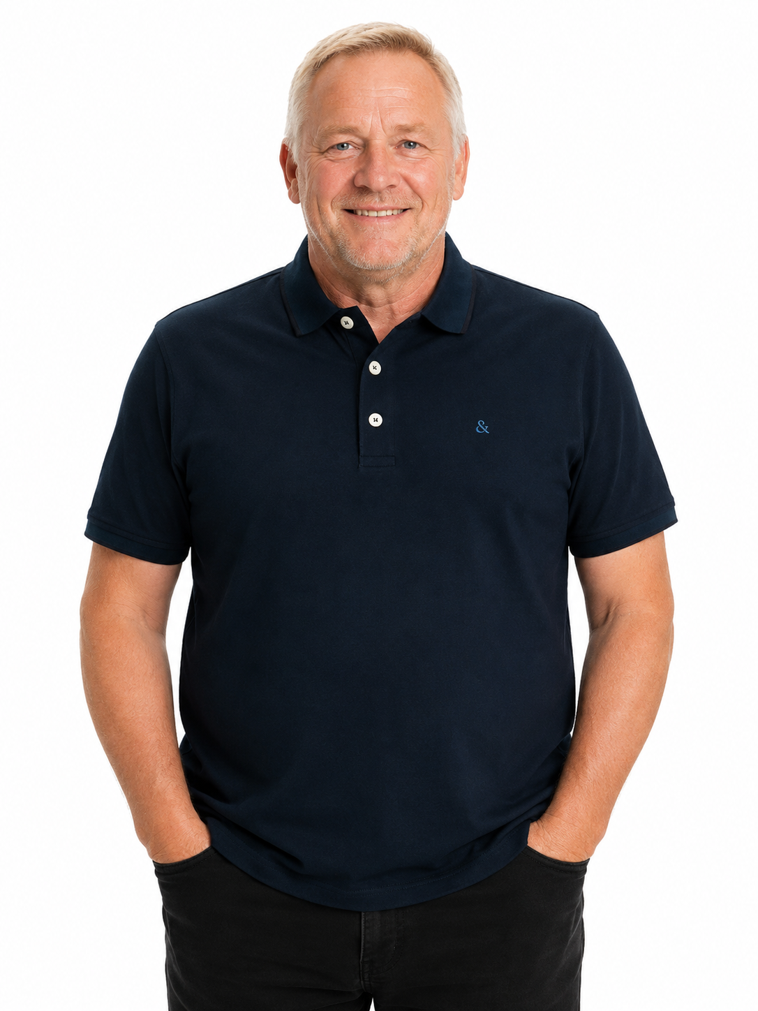 Jack & Jones Paulos Polo – Dark Navy (3XL-8XL)