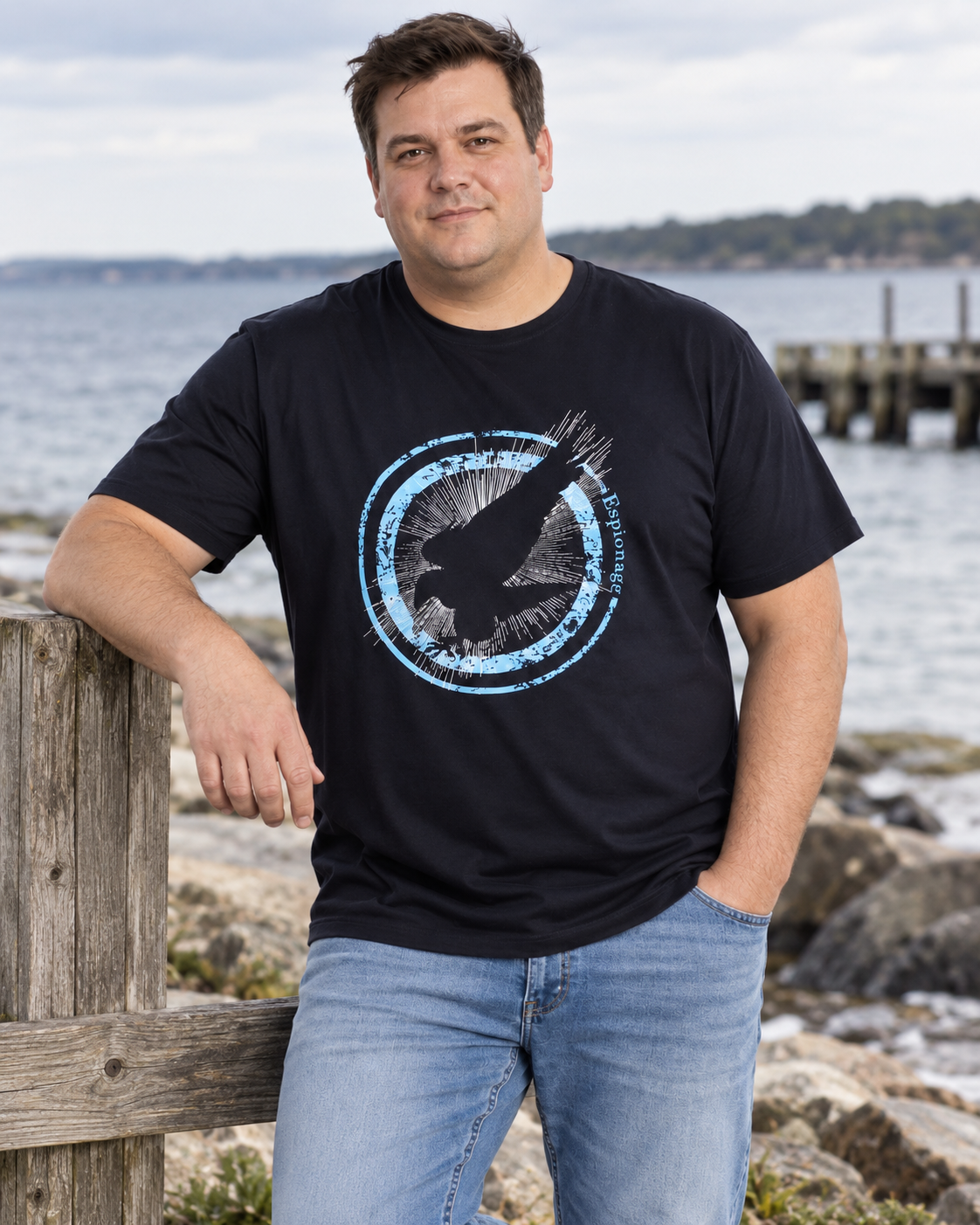 Espionage - Eagle Vintage Print T-Shirt