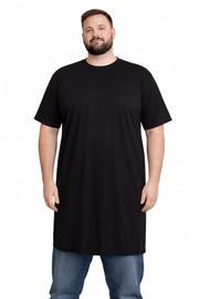 XLtøj - Standard T-Shirt Ekstra Lang - Sort