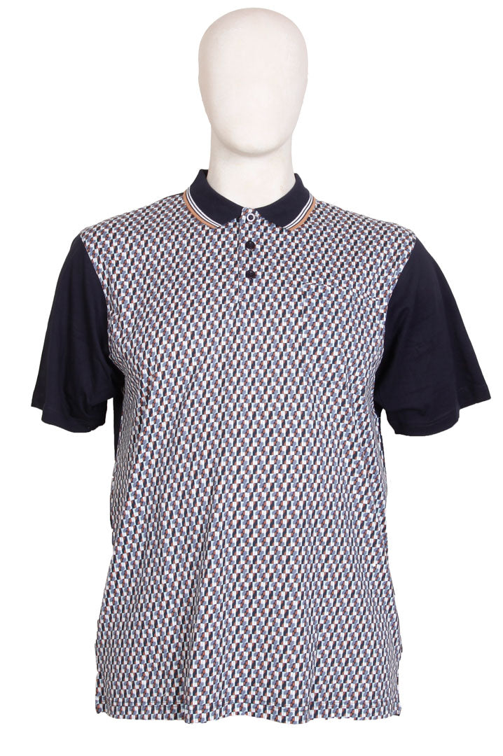 Espionage - Tipped Pique Polo - Navy