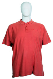 Espionage - Ensfarvet Bomulds Polo Dark Coral
