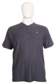 Espionage - Koksgrå Pique Grandad T-Shirt