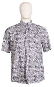 Espionage - Monocrome blomster Print Skjorte
