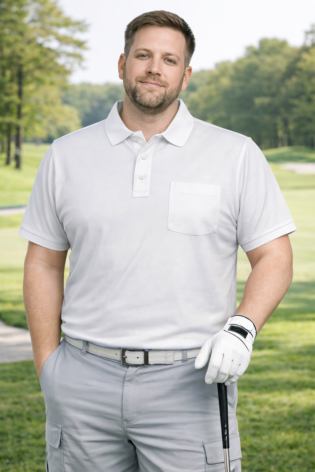 Louie James - Golf Polo Shirt - Hvid