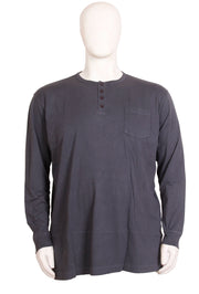 Espionage - Grandad m. Brystlomme L/S - Koksgrå