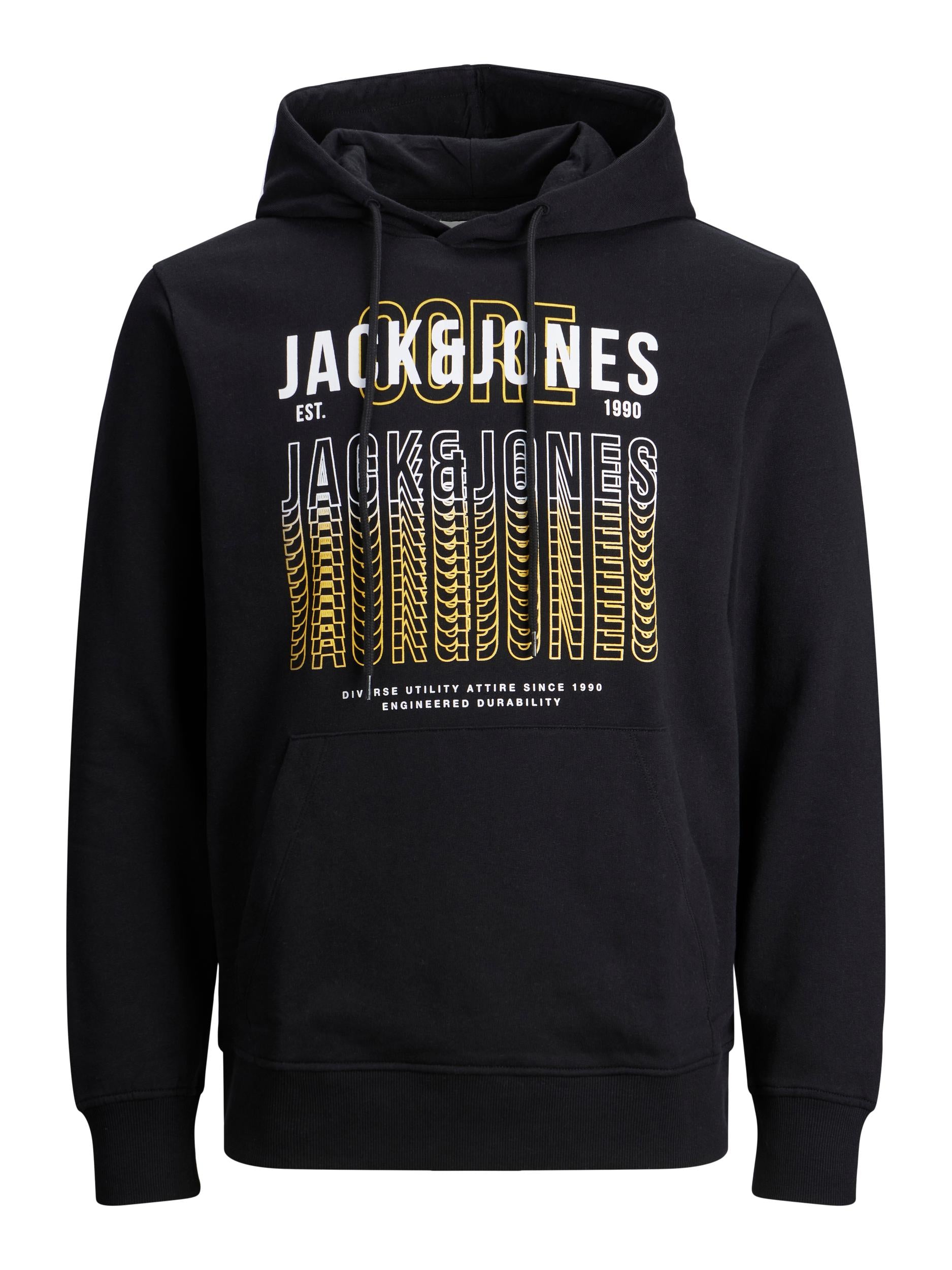 Jack & Jones - Cyber Hættetrøje - Sort
