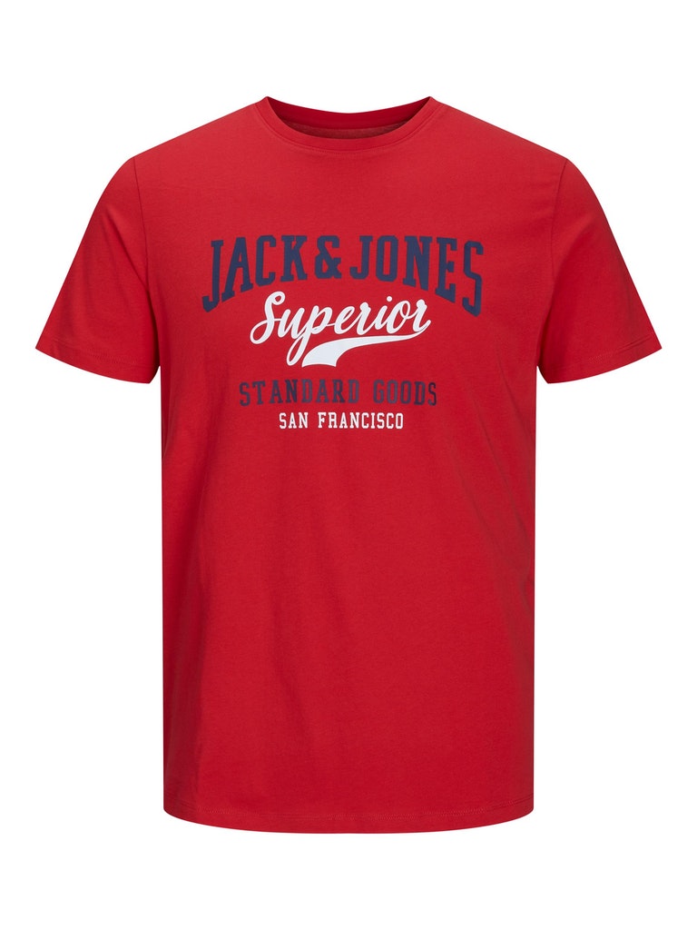 Jack & Jones - Logo Superior T-Shirt Rød