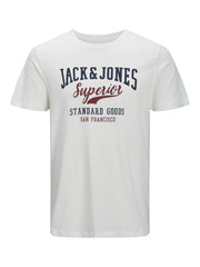 Jack & Jones - Logo Superior T-Shirt Hvid