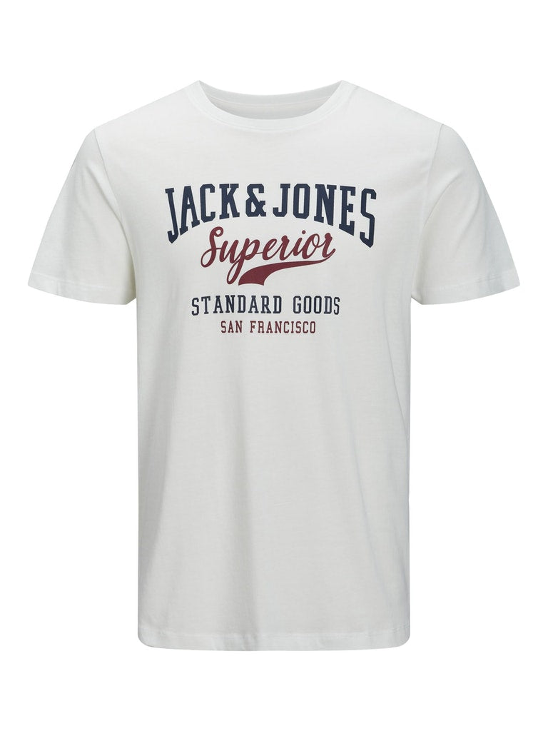 Jack & Jones - Logo Superior T-Shirt Hvid