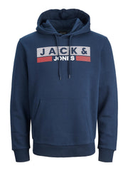 Jack & Jones - Corp Logo 2 Hættetrøje Navy