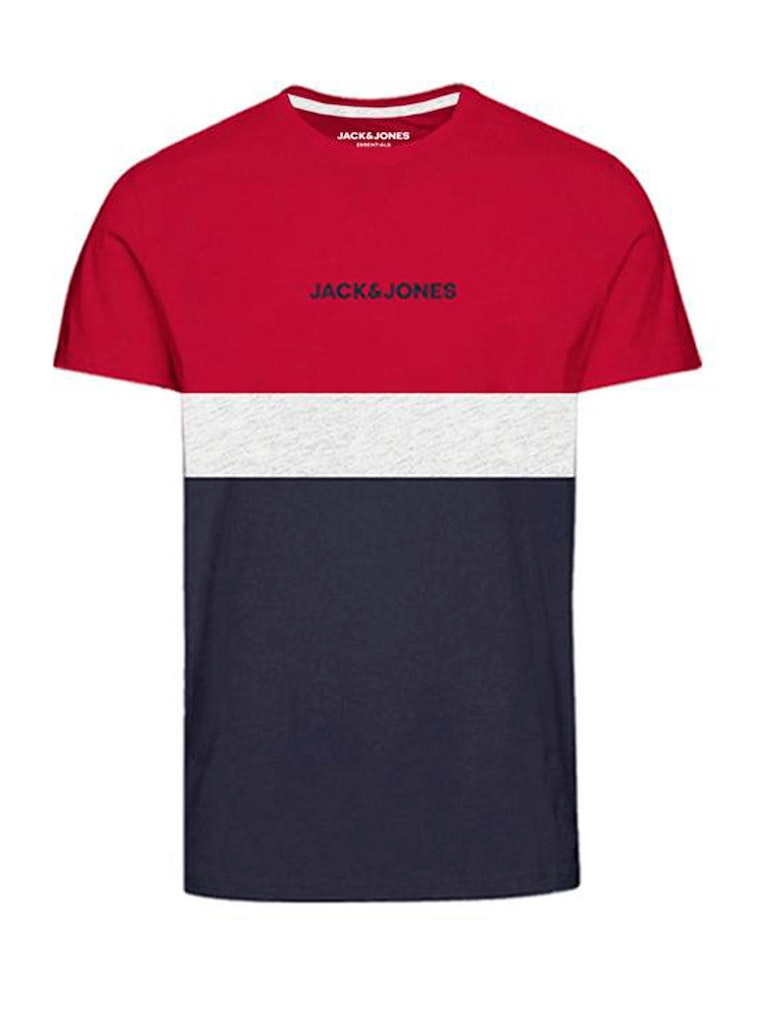 Jack & Jones - Reid Blocking T-Shirt Rød