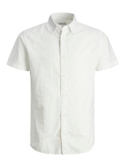 Jack & Jones - Linen Blend Skjorte S/S - Hvid