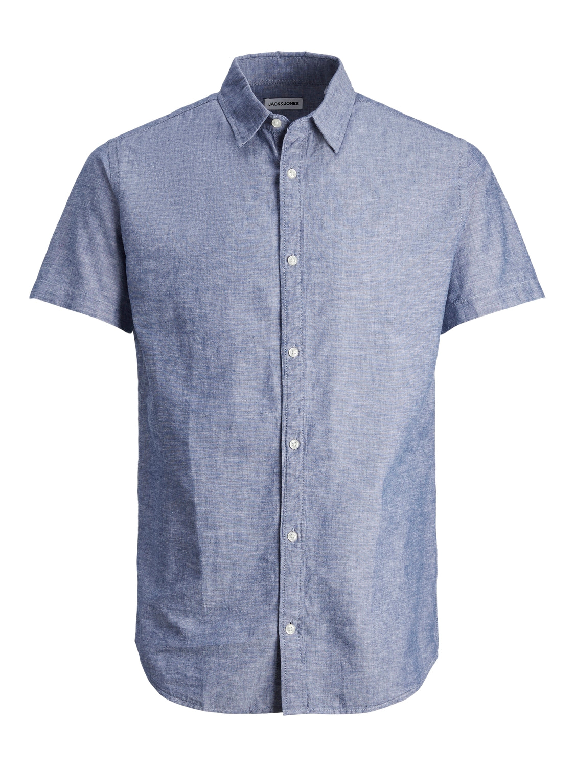 Jack & Jones - Linen Blend Skjorte S/S - Faded Denim
