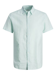 Jack & Jones - Linen Blend Skjorte S/S - Soothing Sea