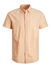Jack & Jones - Linen Blend Skjorte S/S - Apricot Ice
