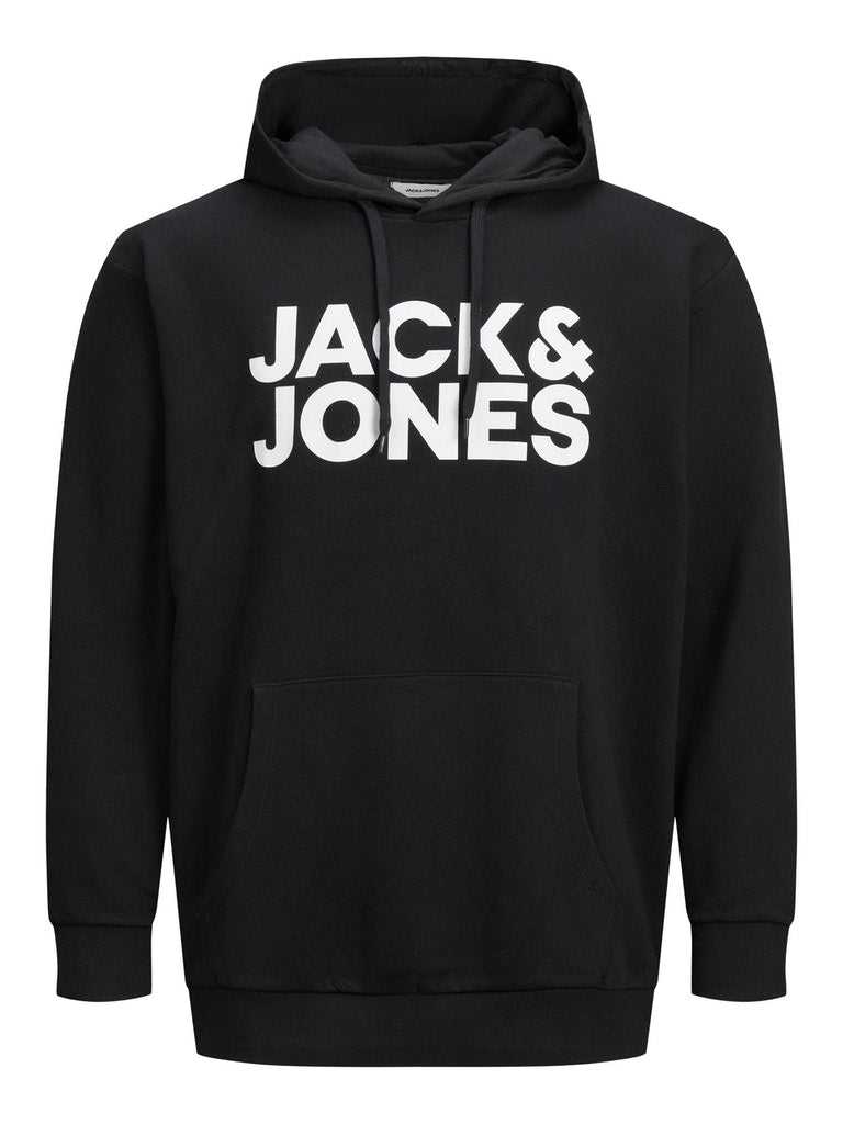 Jack & Jones - Corp Logo 3 Hættetrøje - Sort