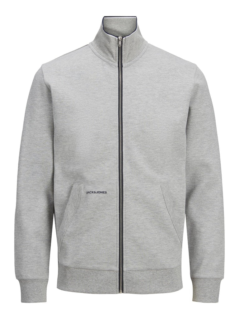 Jack & Jones - Aiden Sweatshirt Zip Lys Grå