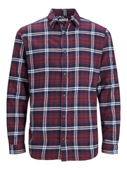 Jack & Jones - Plain Fall Ternet Skjorte Lange Ærmer Port Royal