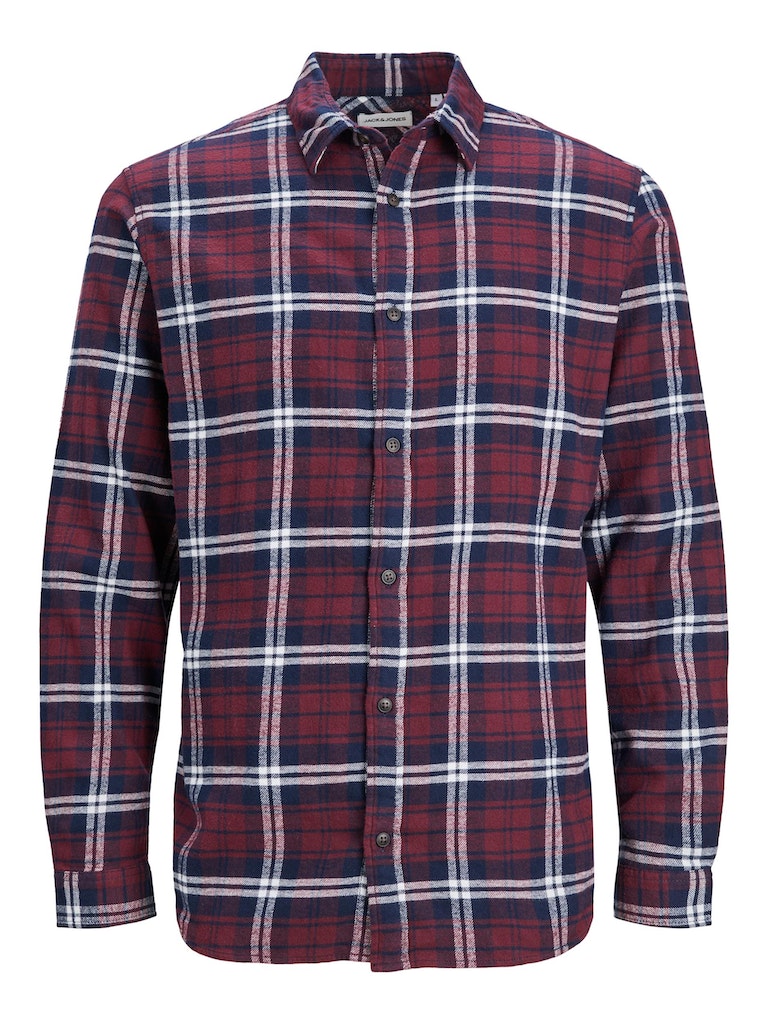 Jack & Jones - Plain Fall Ternet Skjorte Lange Ærmer Port Royal