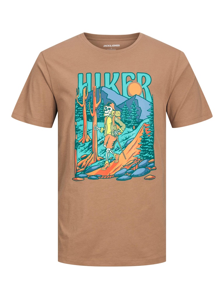 Jack & Jones  - Hiker Skull T-Shirt Otter