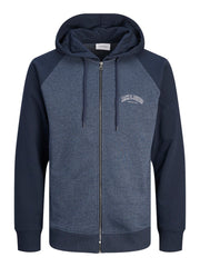 Jack & Jones - Ricky Sweat Zip Hættetrøje - Navy Blazer