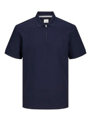 Jack & Jones - Johnny Half Zip Polo - Night Sky