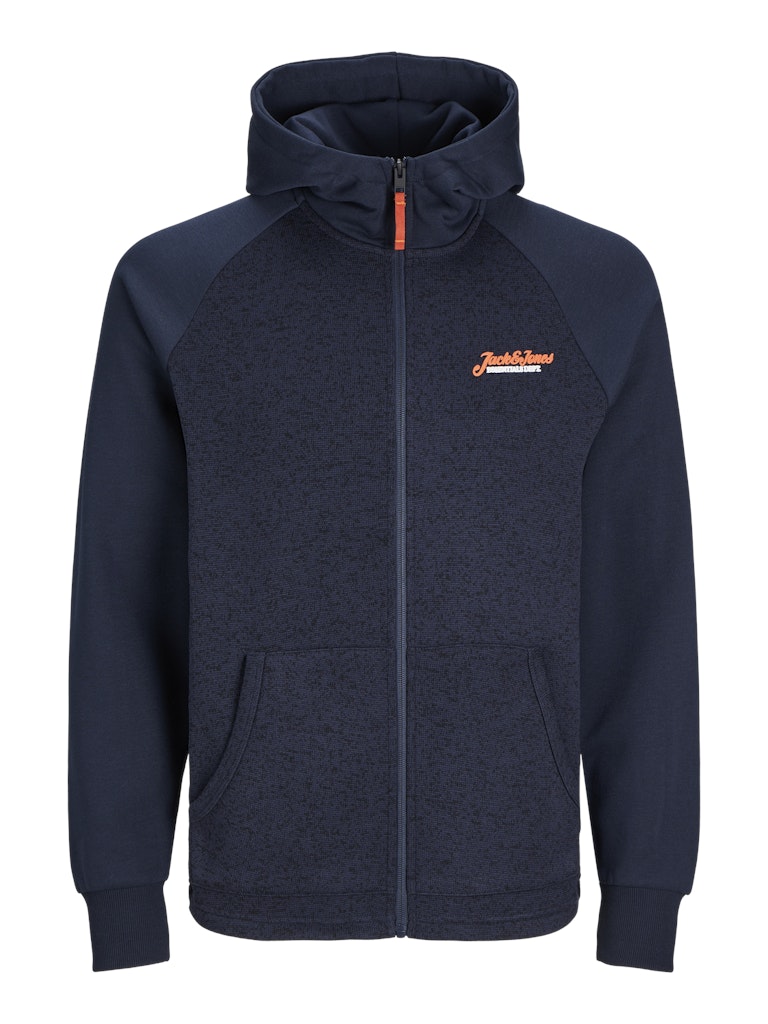Jack & Jones - Erik Sweat Zip Hættetrøje - Navy Blazer