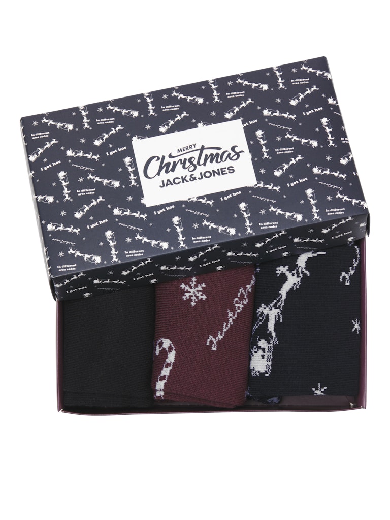 Jack & Jones - Snowflake Strømper 3 Pak Gaveæske