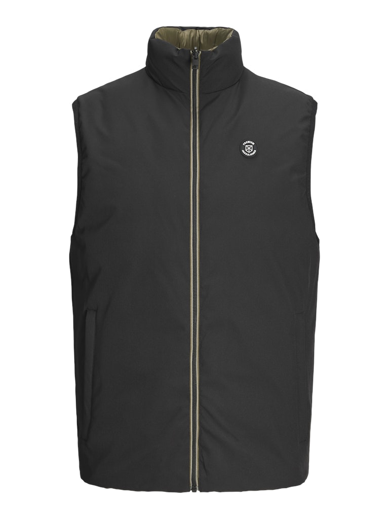 Jack & Jones - Brook Vendbar Vest - Sort/Grøn