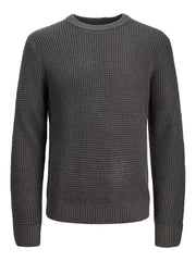 Jack & Jones - Global Strik Trøje - Asphalt