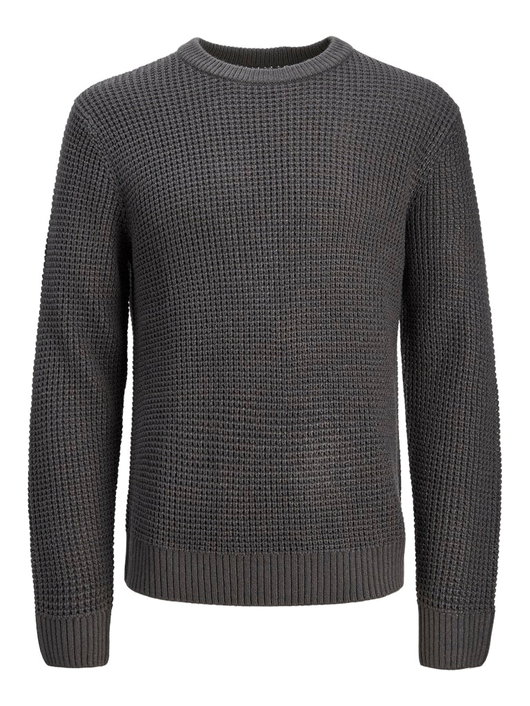 Jack & Jones - Global Strik Trøje - Asphalt