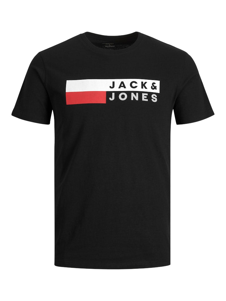 Jack & Jones - Corp Logo T-Shirt - Sort