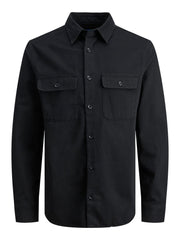 Jack & Jones - Darren Flannel Overshirt Sort