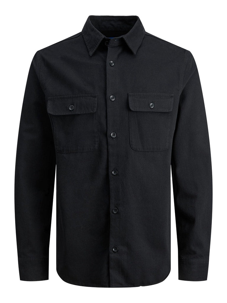 Jack & Jones - Darren Flannel Overshirt Sort