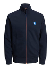 Jack & Jones - Dust Sweatshirt Zip High Neck Navy