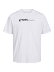 Jack & Jones - Corp Logo Play T-Shirt - Hvid