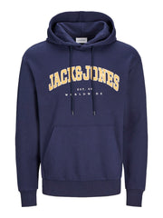 Jack & Jones - Caleb Varsity Hættetrøje - Navy Blazer
