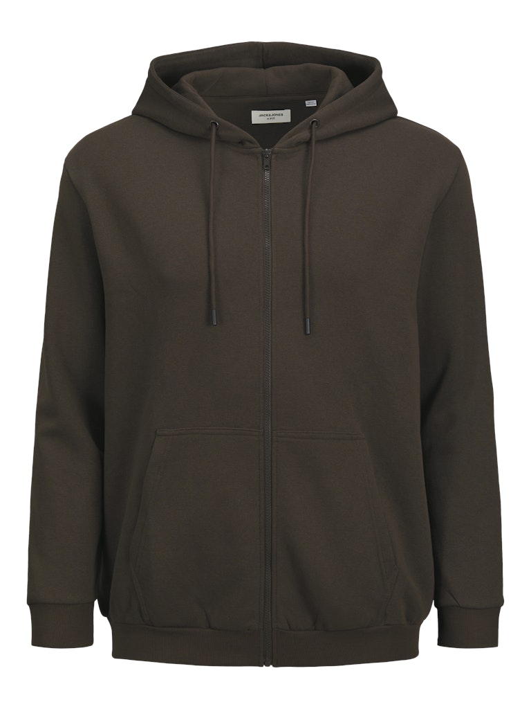 Jack & Jones - Bradley Hættetrøje m. Lynlås - Mulch